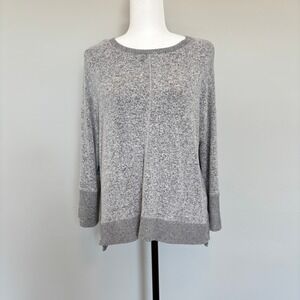 Habitat Oversized Sweater Soft Cozy Gray Lagenlook Loungwear Women's Small